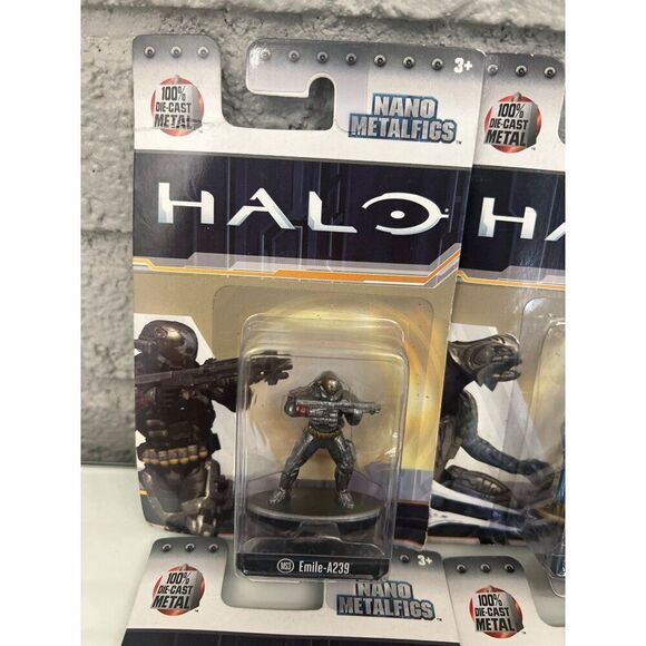 Halo Nano Metalfigs 100% Die Cast Metal Set 6 - Picture 2 of 7